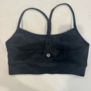 Lululemon Athletica Black Camo Sports Bra